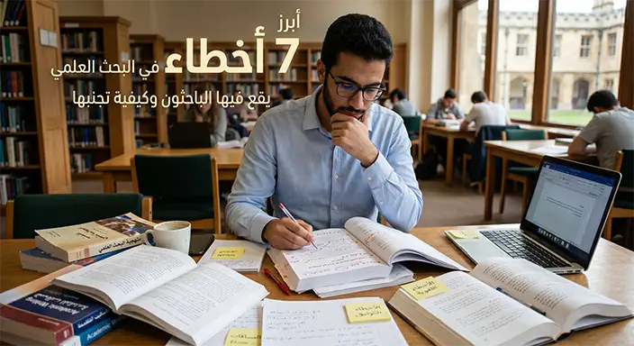 أبرز 7 أخطاء البحث العلمي يقع فيها الباحثون وكيفية تجنبها